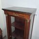 Vitrine style Empire en acajou et bronze doré, dessus marbre noir – XIXe