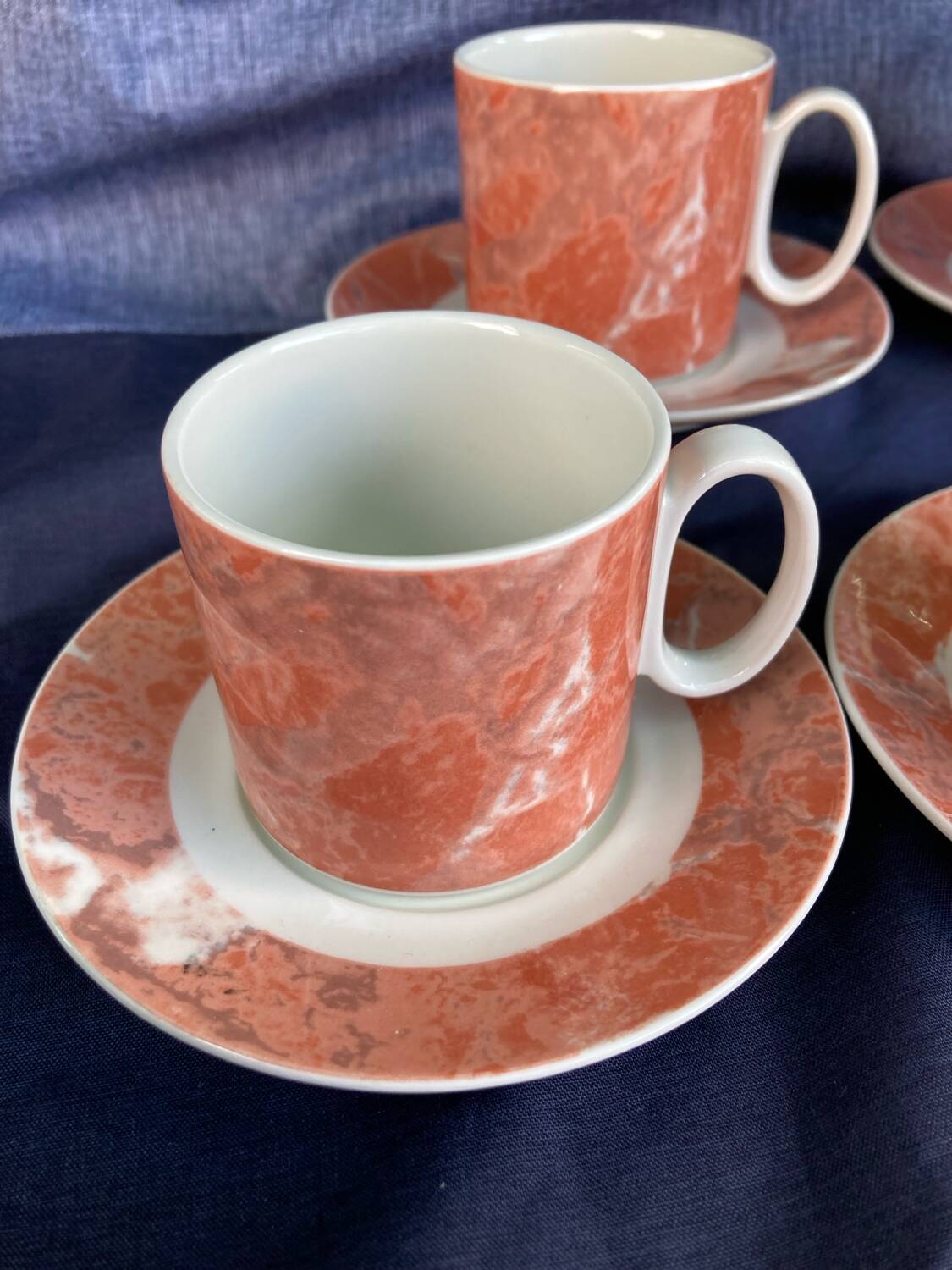 Tasses et sous-tasses à café Villeroy et Boch modèle Siena