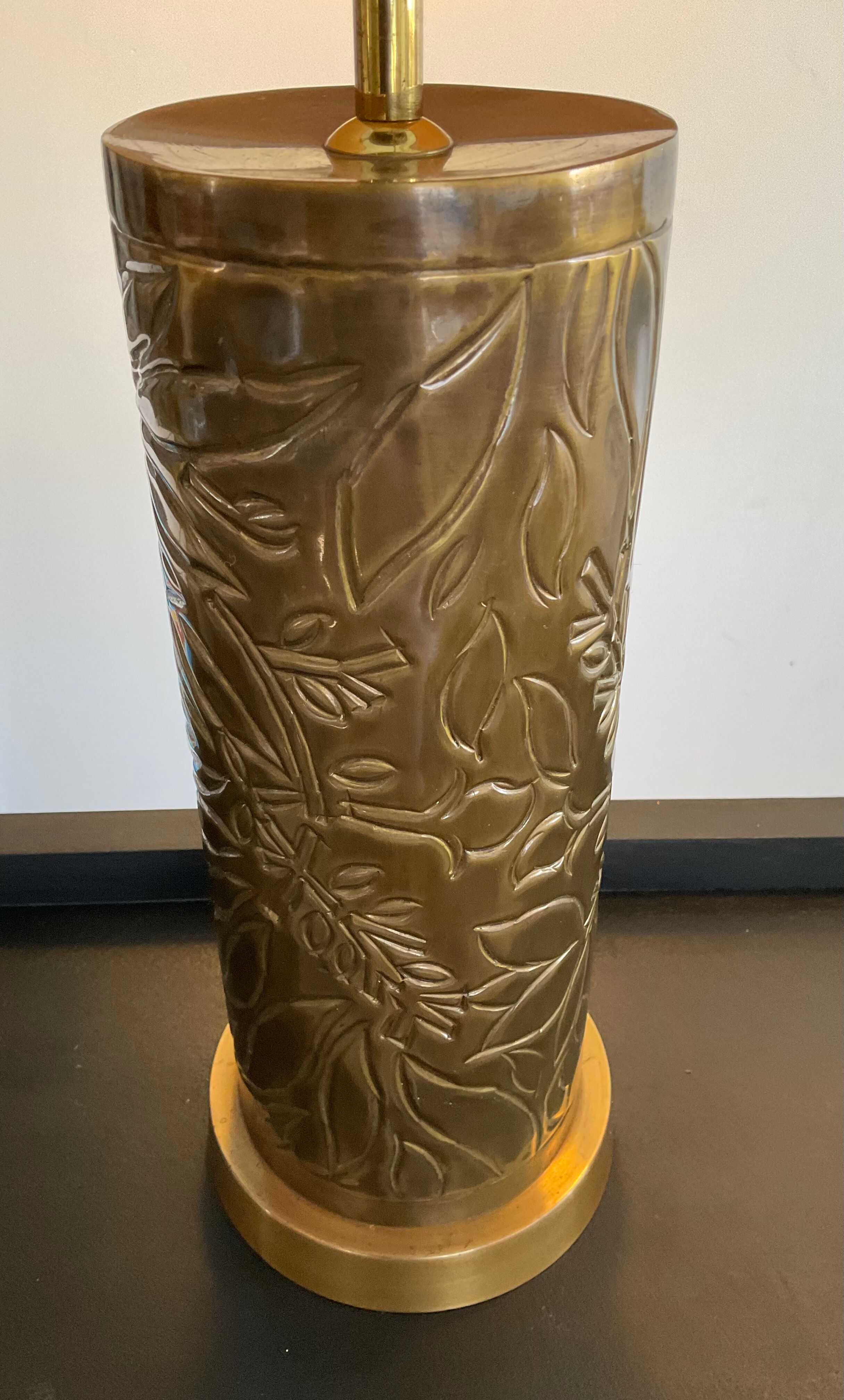 Louis Drimmer brass lamp from the 70s