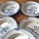 Service 10 assiettes creuses faïence Gien Terre de Fer Oiseau modèle Proven