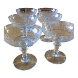 6 champagne glasses