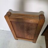 Old oak three-panel fire screen
