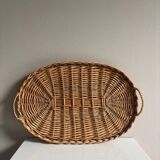 Plateaux en osier vintage