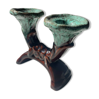 Chandelier double ceramic Vallauris