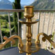 Old brass candle holder