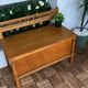 Vintage wooden chest/bench from the 60s/70s.