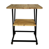 70's wheeled side table