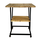 70's wheeled side table