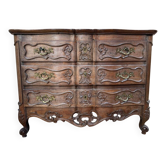 Nîmes Louis XV commode in carved oak
