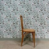 Art Nouveau chair in wood and canework