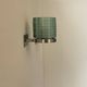Pair of vintage post-modernist wall lights, glass and metal, Belgium, 1990