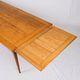 Extendable oak table in the style of Guillerme and Chambron, France 1960s