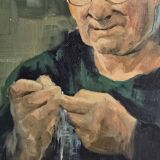 Oil on canvas The Breton