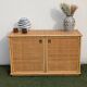 Low buffet / sideboard Dal Vera bamboo rattan vintage 1970s