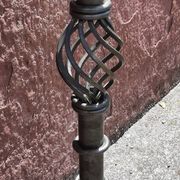Candle holder or wrought iron candlestick (Height 41 cm)