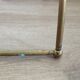Table d'appoint laiton et plexiglass vintage