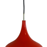 Glass pendant lamp orange