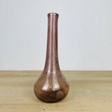 Vase soliflore verre bullé Biot violet