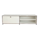 Meuble TV - Enfilade - USM Haller blanc et chrome