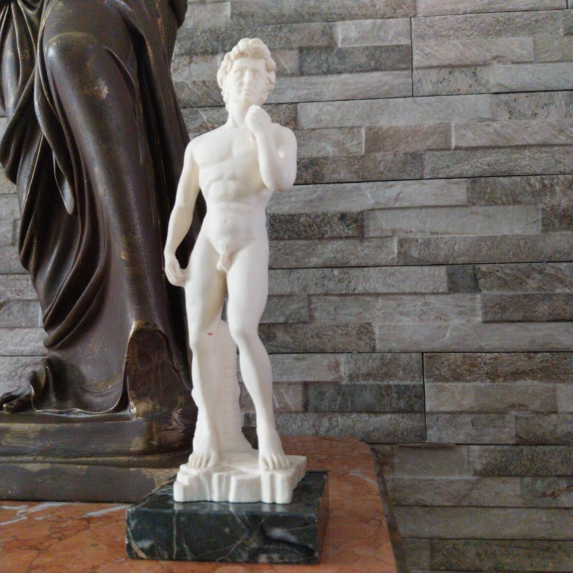 Italian statuette of David by Michelangelo