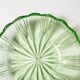 Vintage green decorative plate with flowers from the mid-century, Italy, 1960s.