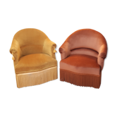 Paire de crapauds velours