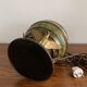 Art Deco table lamp in patinated bronze with eagles holding a globe, France 1940.