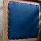 Pair of oak faults with tawny leather cushion. Denmark 1960
