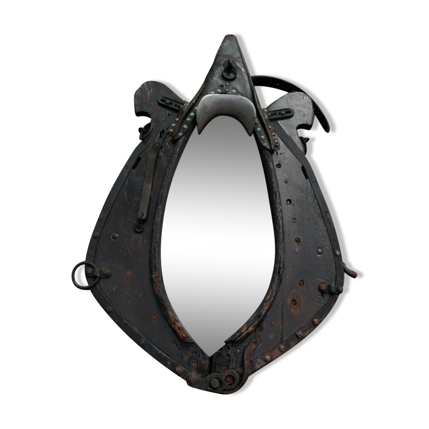 Mirror horse necklace 95x57,5cm
