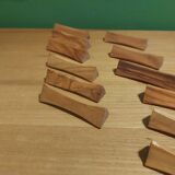 12 wooden knife doors