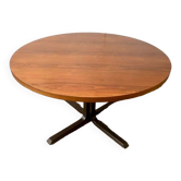 Table ronde vintage en palissandre
