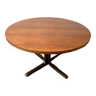 Table ronde vintage en palissandre