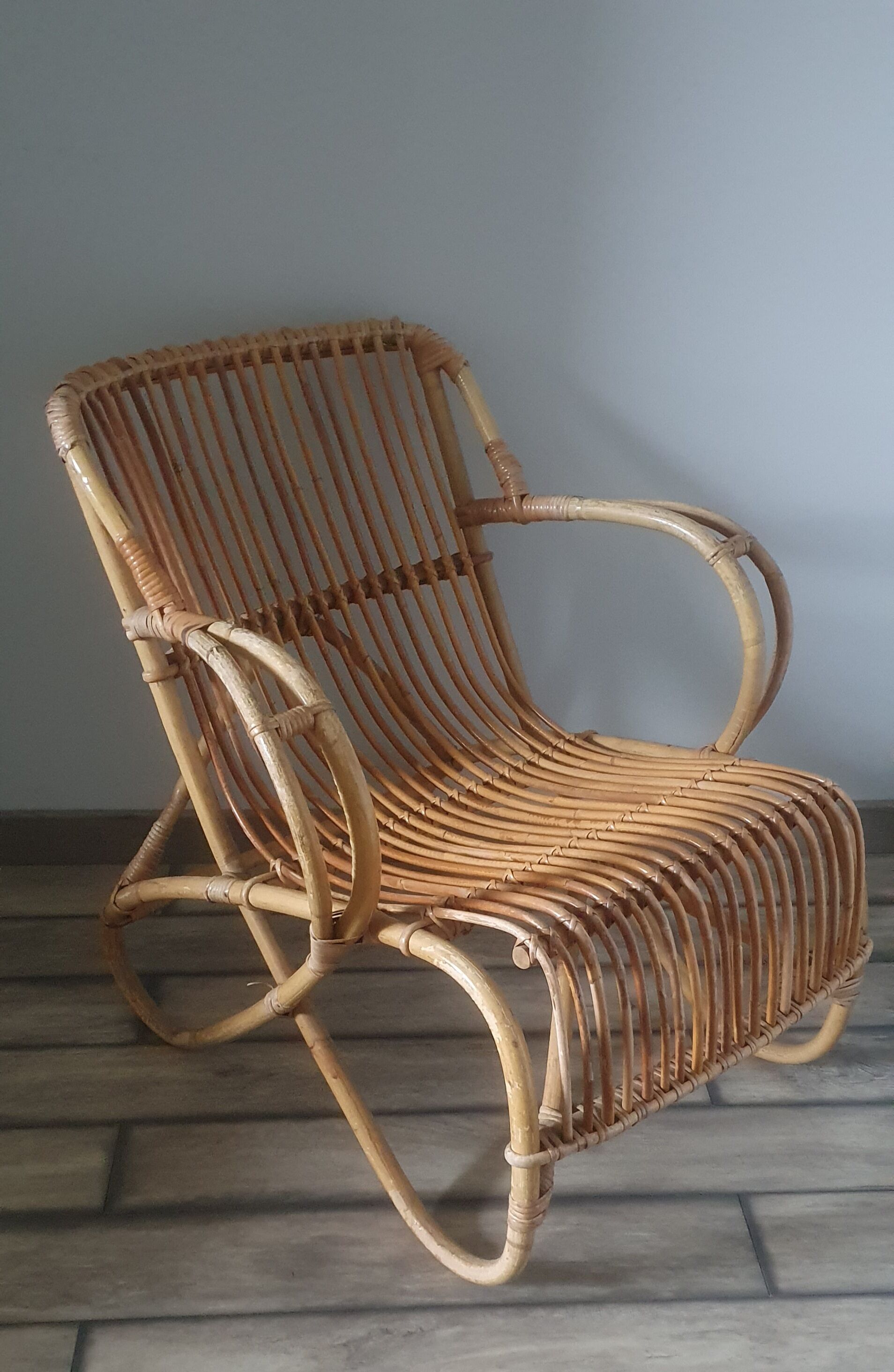 Rattan armchair
