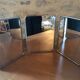 Vintage triptych barber mirror