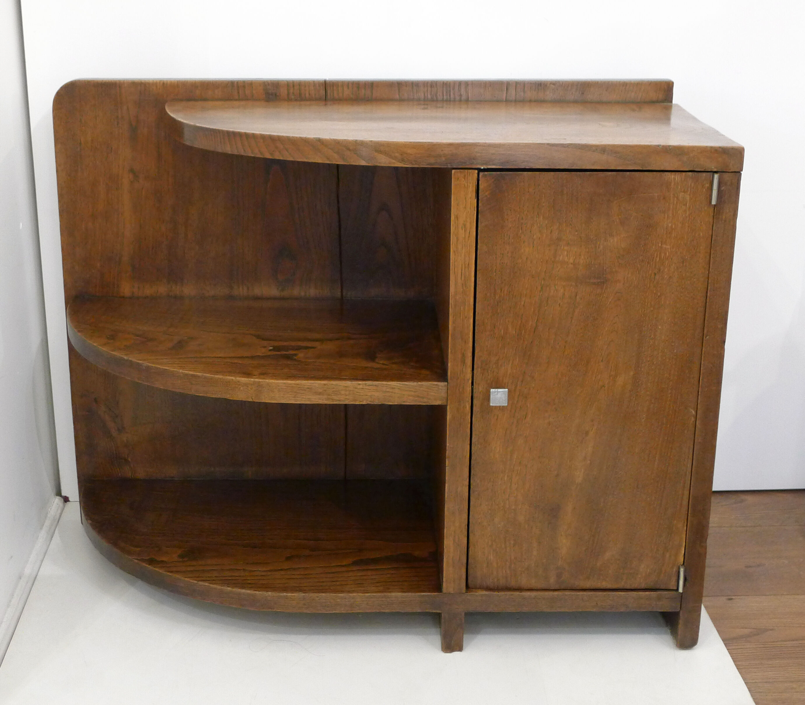 Rounded solid wood extra cabinet
