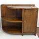 Meuble d'appoint arrondi en bois massif