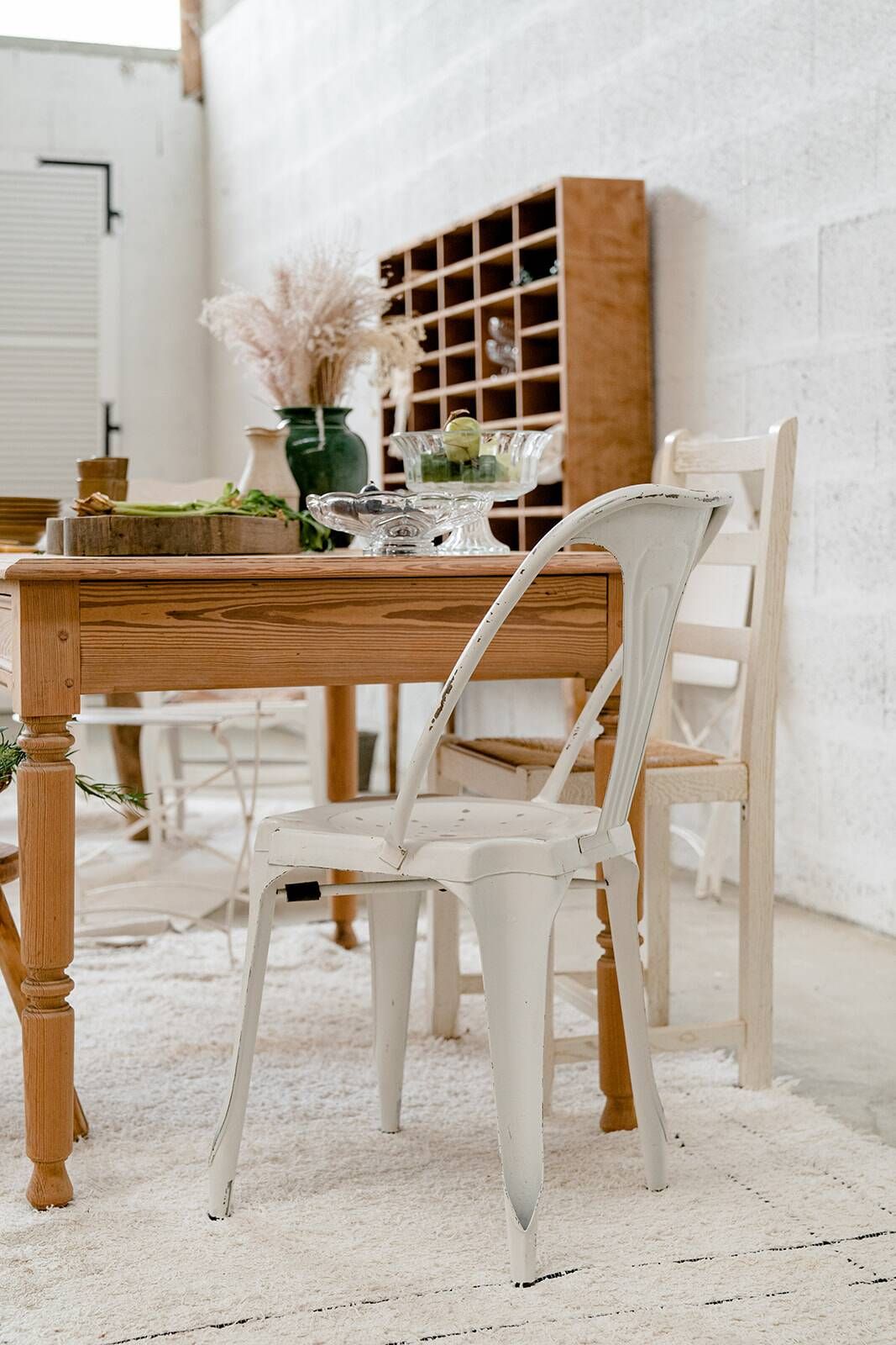 Table / bureau vintage brut