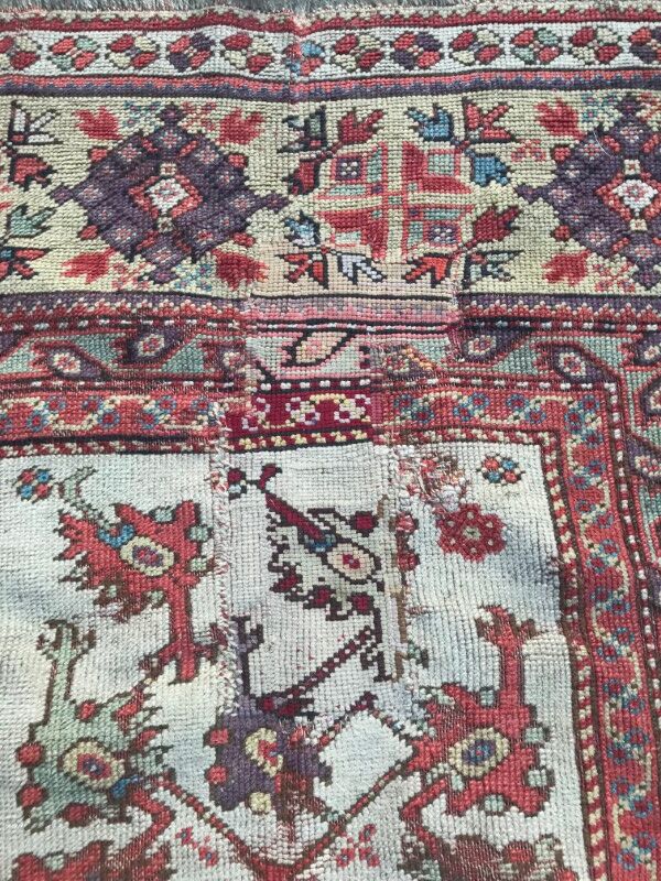 Former 18th century Turkish carpet 150 X 100 CM hand made