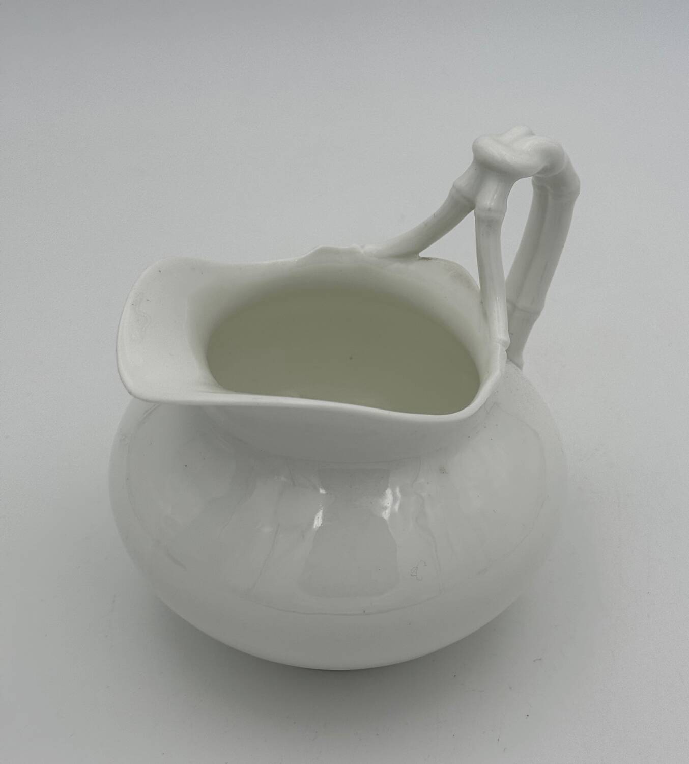 Creamer, vintage white porcelain milk jug