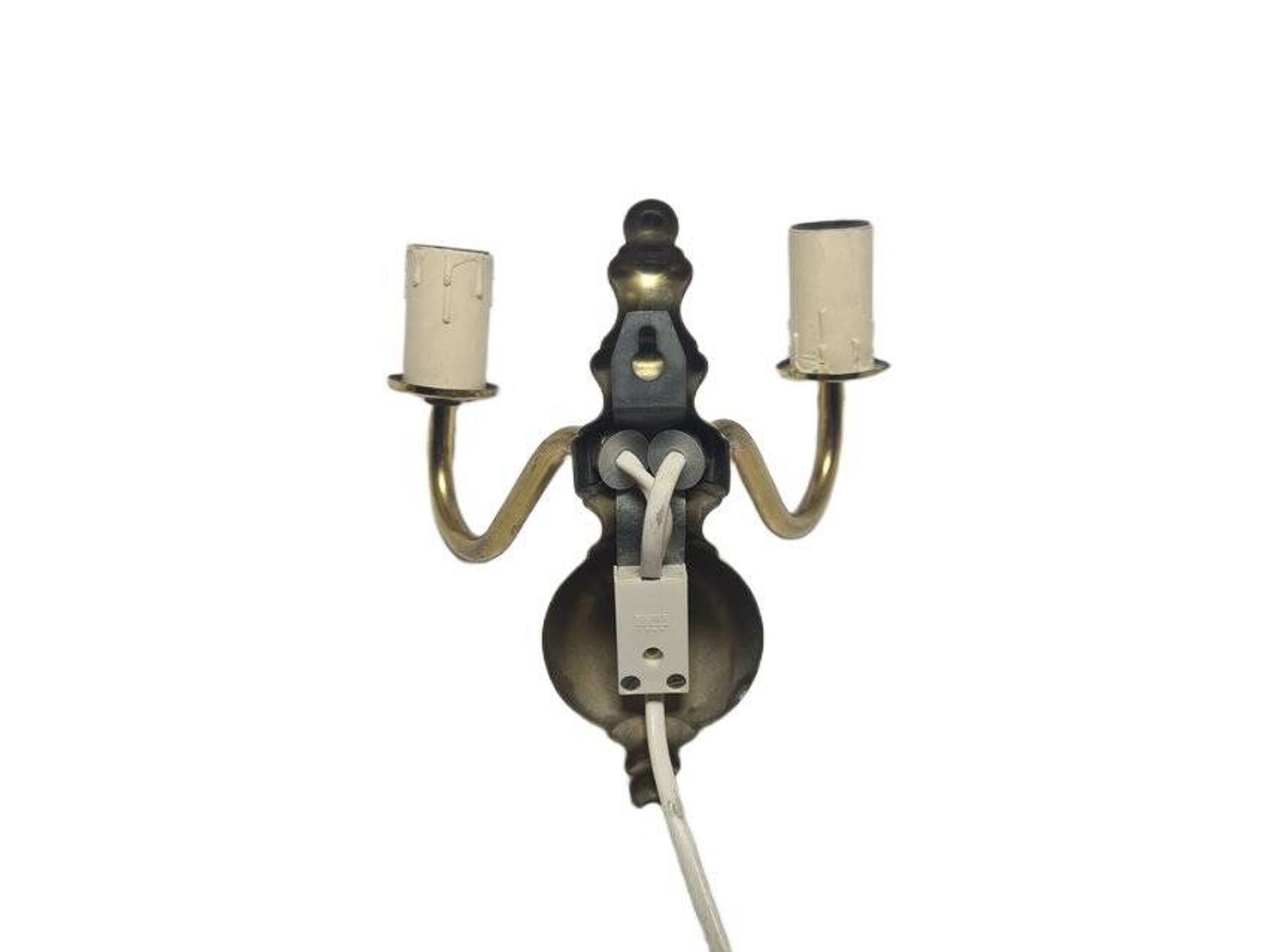 Two-armed wall lamp, Sweden, 1970s