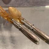 Louis XVI style silver handled salad service
