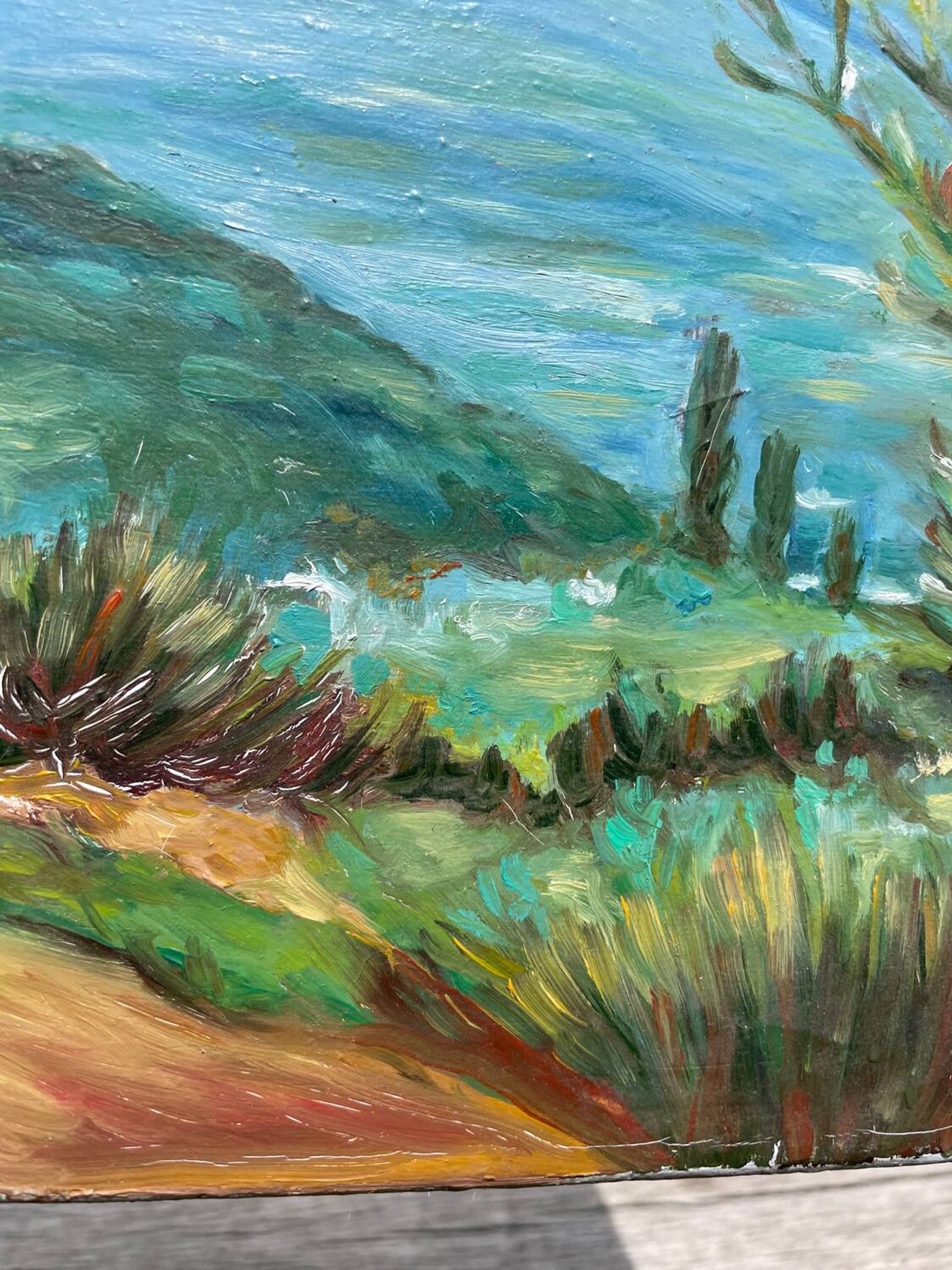 Oil on canvas landscape