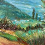 Oil on canvas landscape