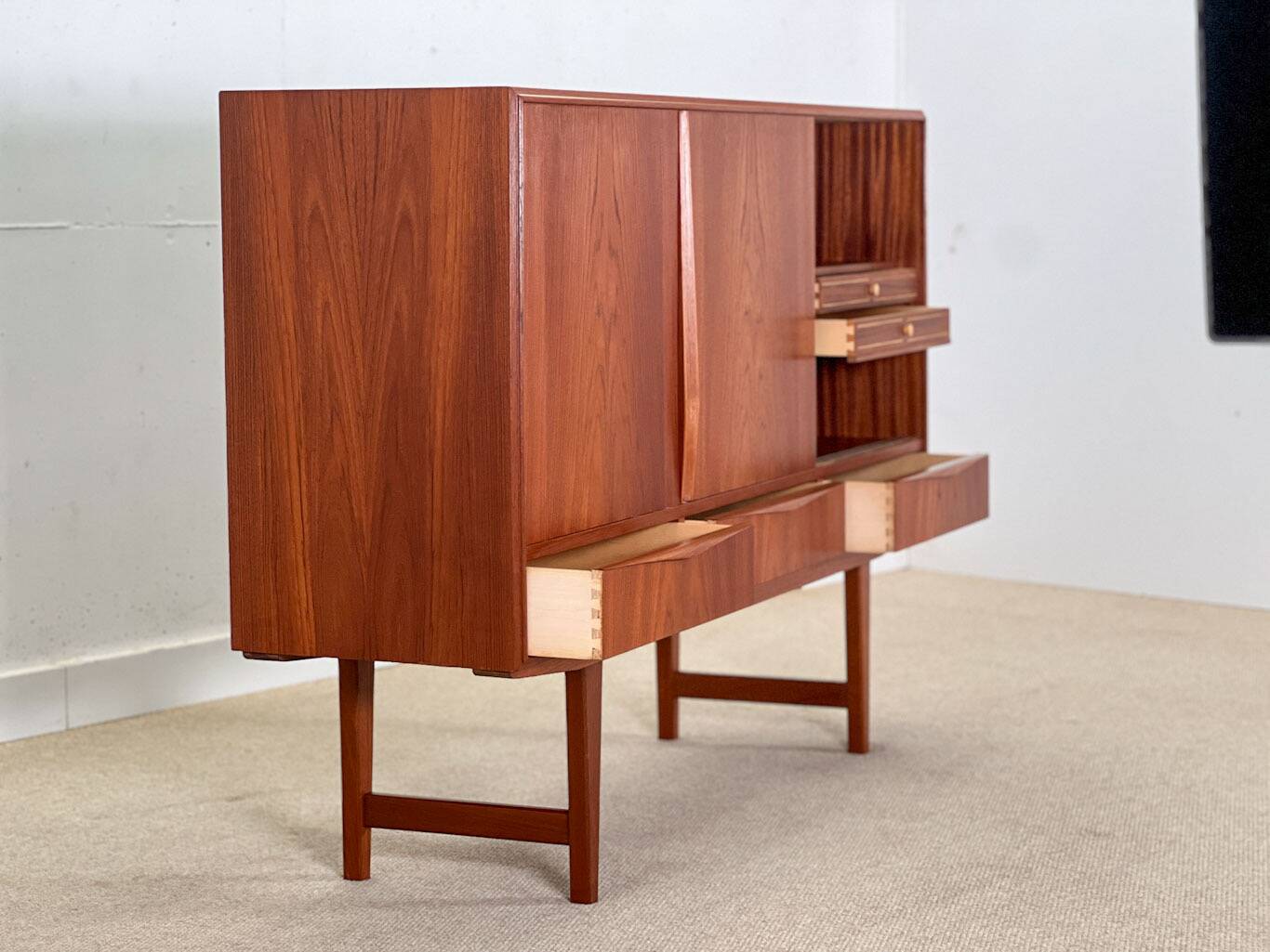 Highboard by E.W. Bach for Sejling Skabe (1960s Denmark)