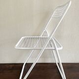 Metal folding chair