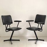 Paire de fauteuils vintage 1970's