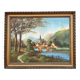 Painting: oil on cardboard - landscape