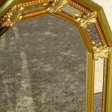 Miroir doré à parecloses, 30x99cm