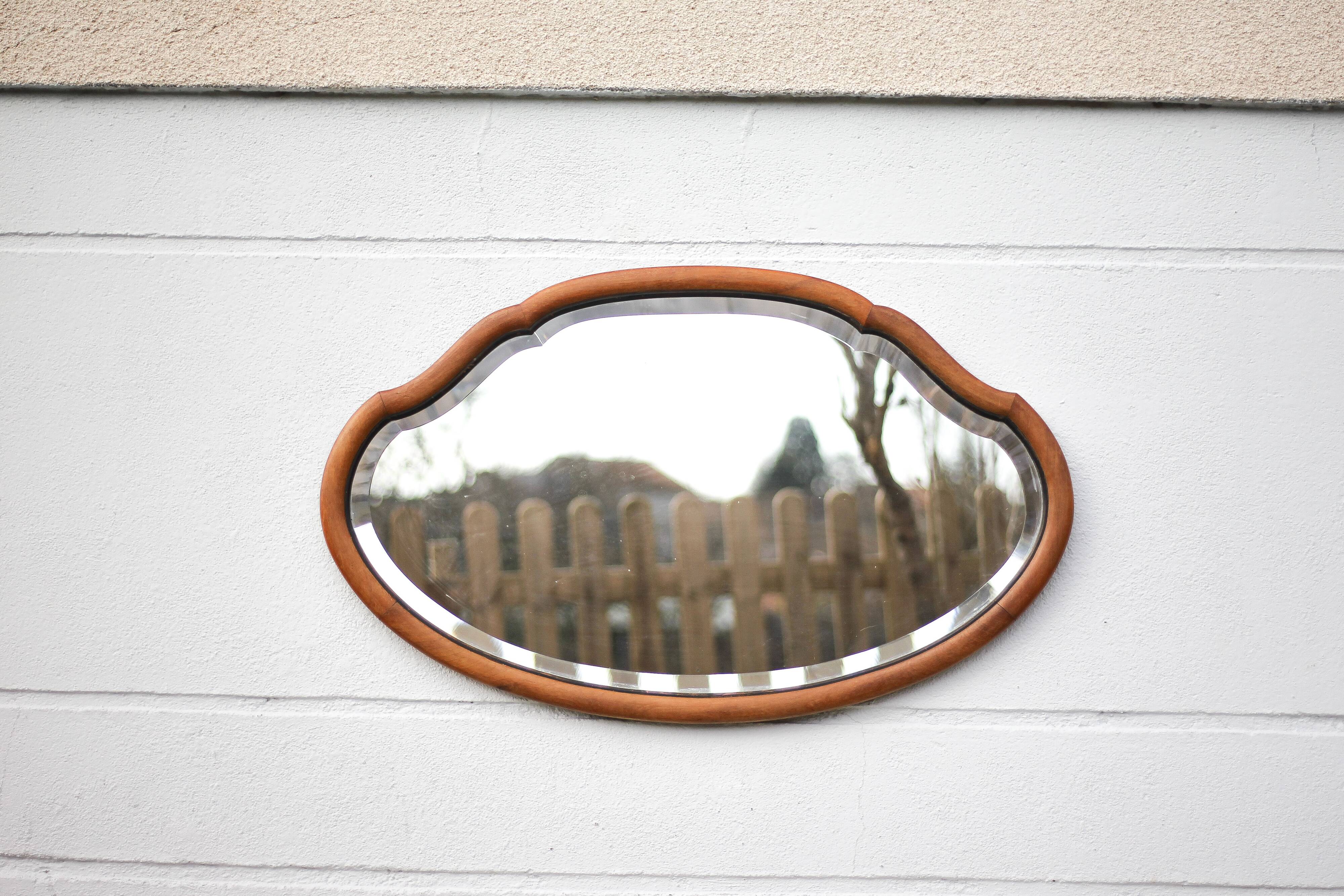 Large vintage mirror, wall mirror, beveled mirror, wall mirror