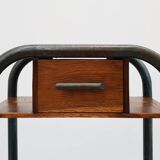 Table d'appoint ou table de chevet industrielle, Belgique vers 1910